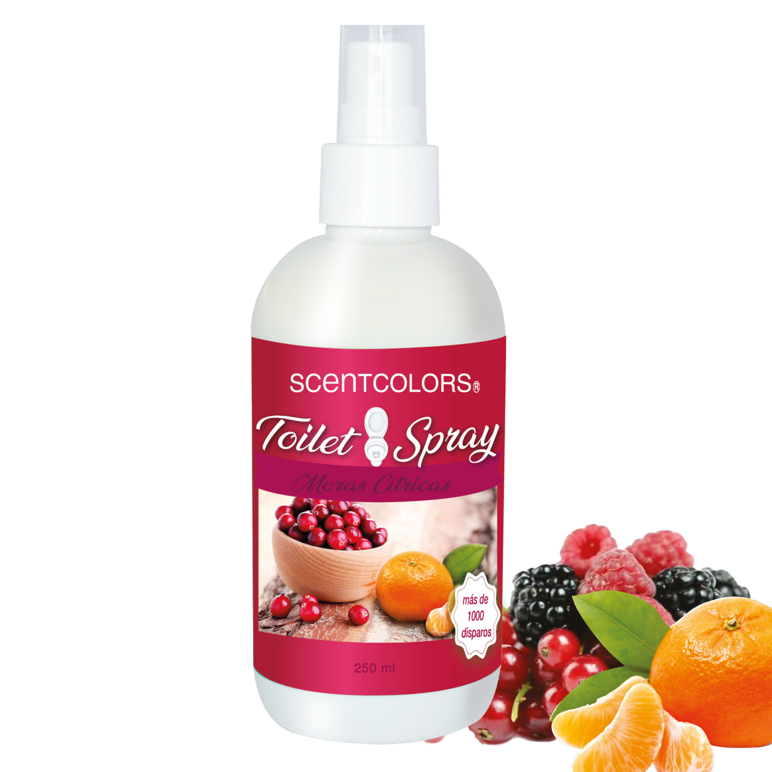 Foto 2 pulgar | Toilet Spray para Antes de Ir al Baño - Aromatizante para Wc -scent Colors - (250 Ml, Moras Citricas)