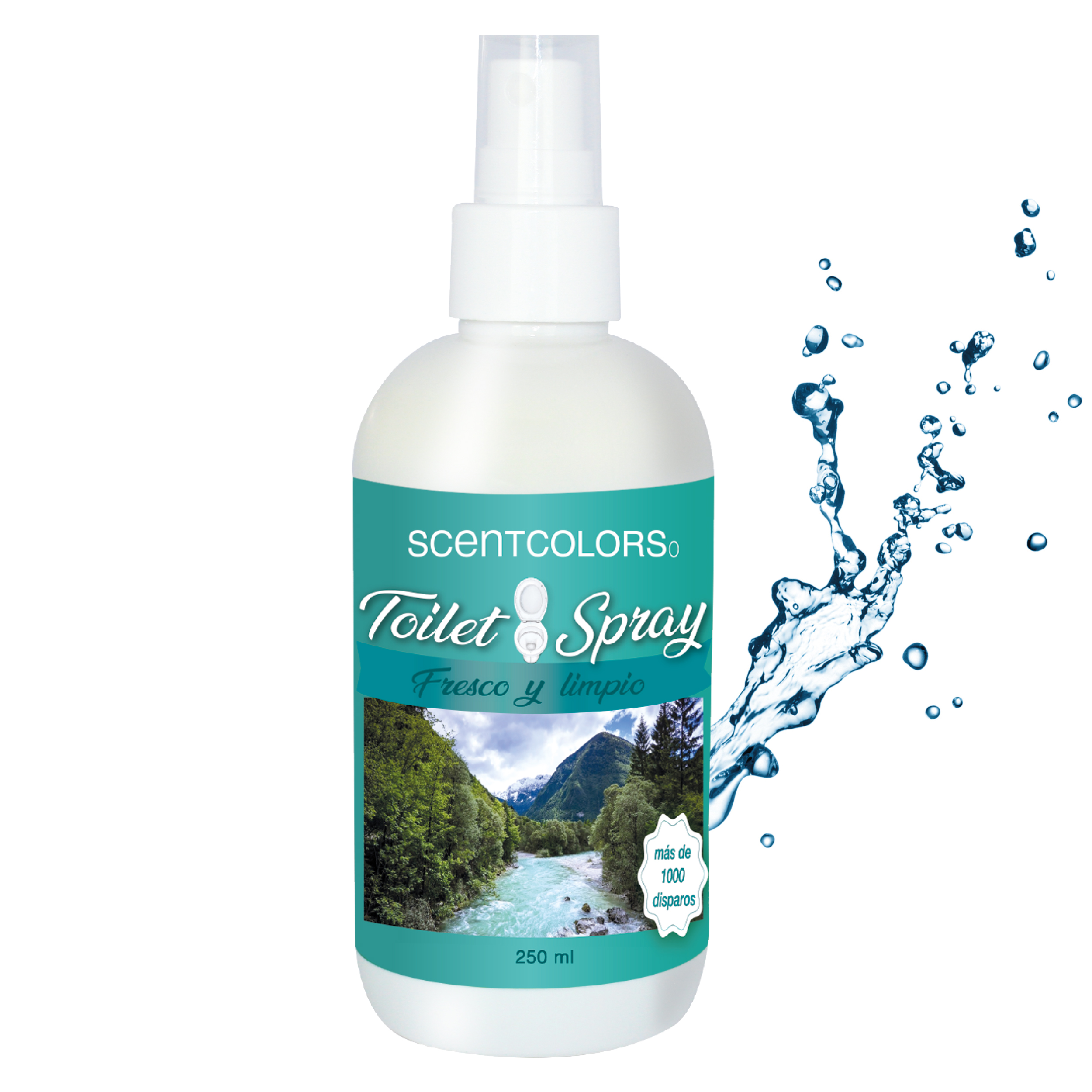Foto 2 pulgar | Toilet Spray para Antes de Ir al Baño - Aromatizante para Wc -scent Colors -  (250 Ml, Fresco Y Limpio).