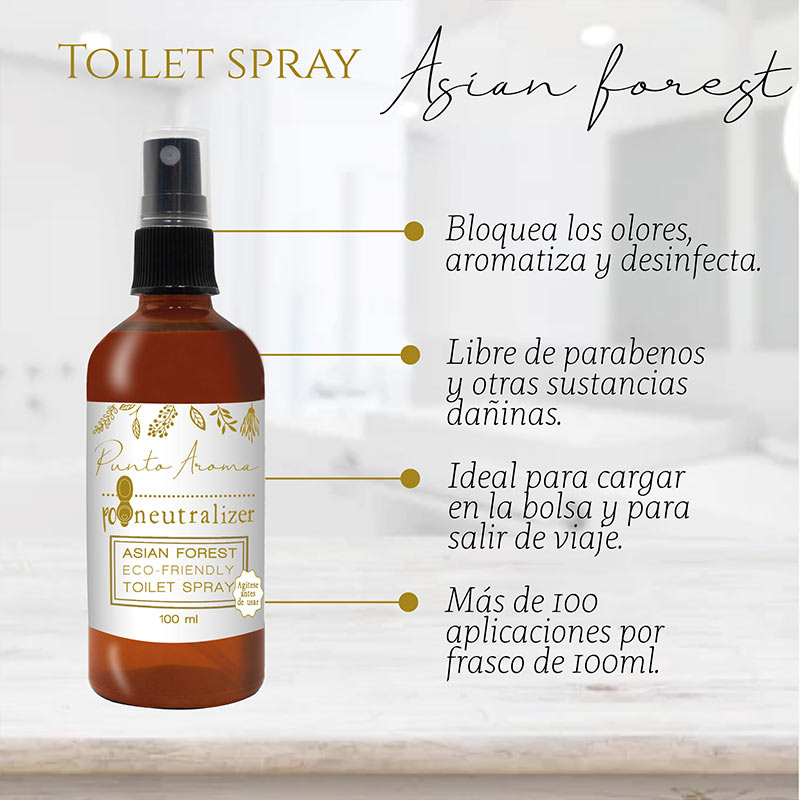 Foto 3 pulgar | Spray para Antes de Ir al Baño Poo Neutralizer - Punto Aroma - 100 ml - Asían Forest