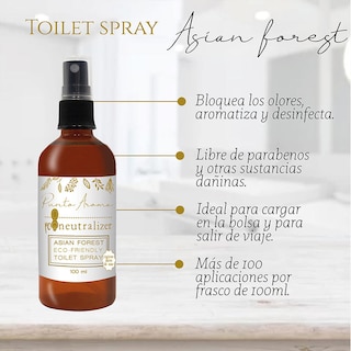 Foto 2 | Spray para Antes de Ir al Baño Poo Neutralizer - Punto Aroma - 100 ml - Asían Forest