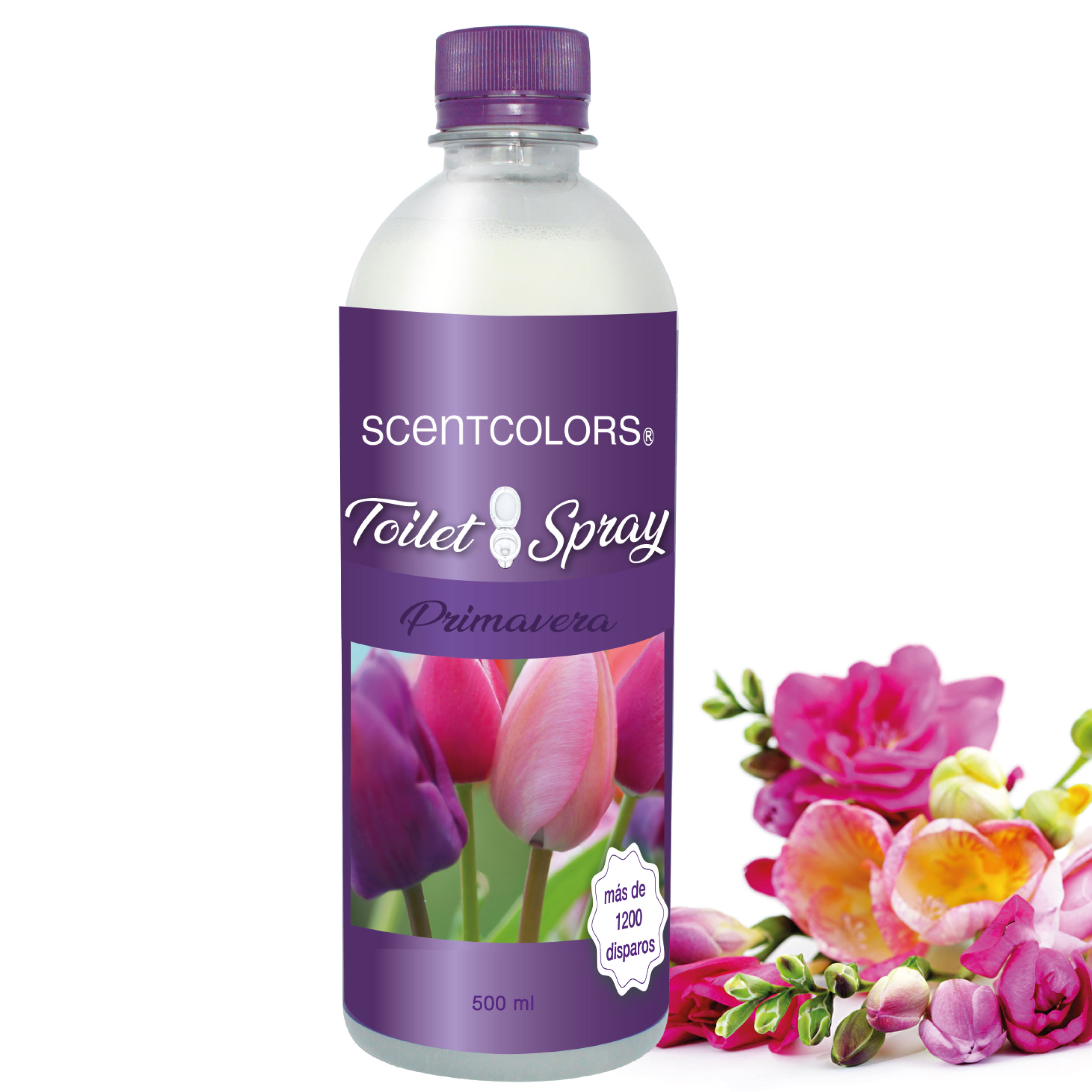 Foto 2 pulgar | Toilet Spray para Antes de Ir al Baño - Aromatizante Para Wc -Scent Colors - (500 ml, Primavera)