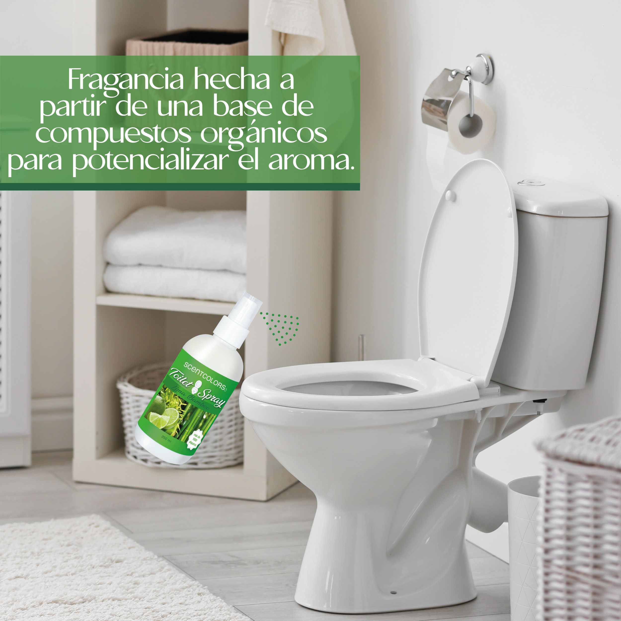 Foto 4 pulgar | Toilet Spray para Antes de Ir Al Baño Aromatizante para WC 500 ml