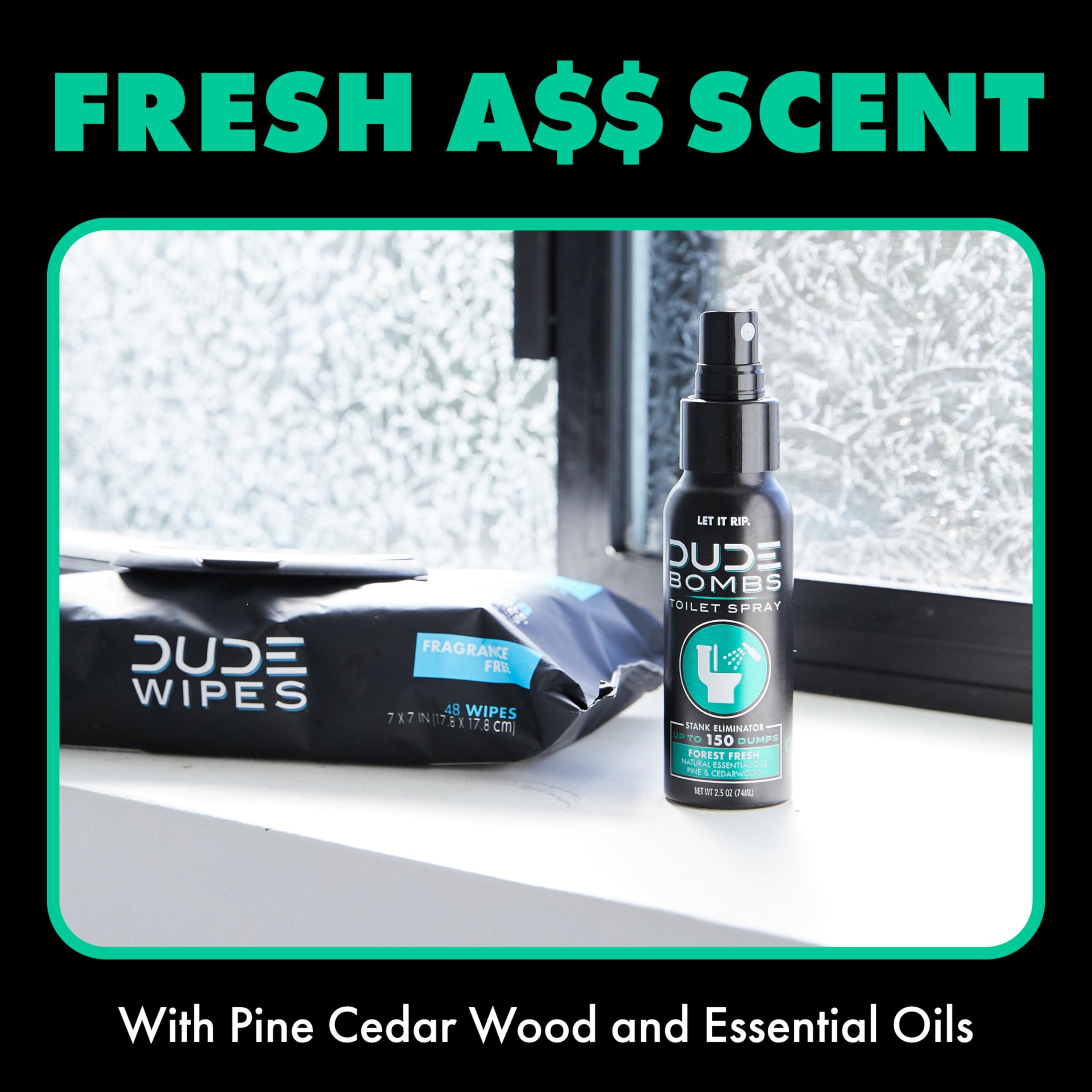 Foto 5 pulgar | Spray De Baño Dude Bombs Forest Fresh, Eliminador De Olores, 75 Ml - Venta Internacional.