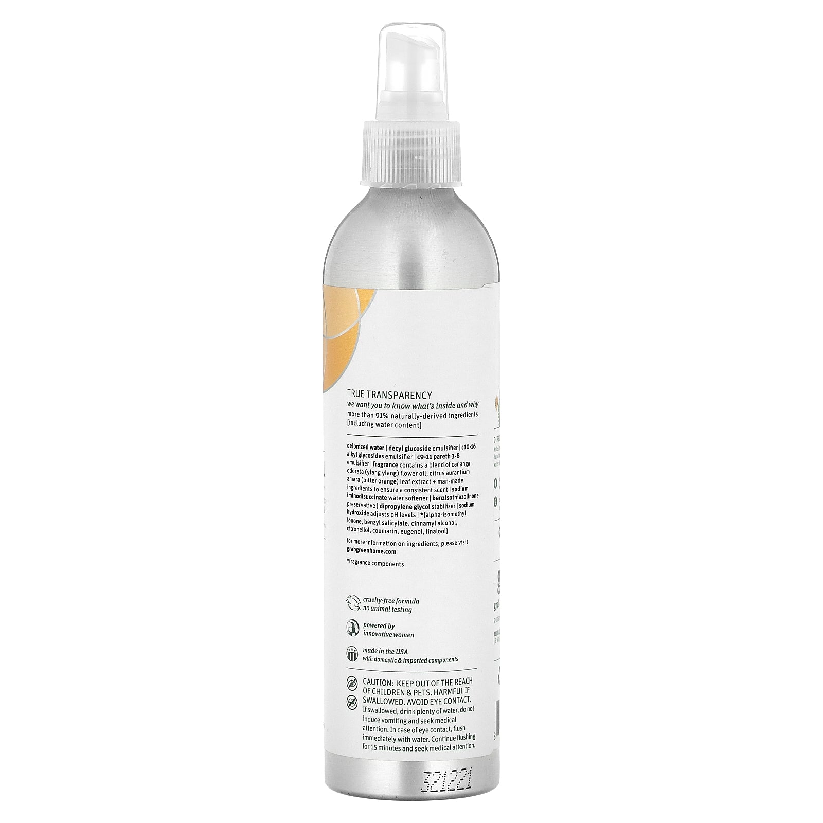Foto 3 pulgar | Spray Eliminador De Olores Para Cubos De Basura, Recoge Flores Silvestres Verdes Y Refrescantes - Venta Internacional.