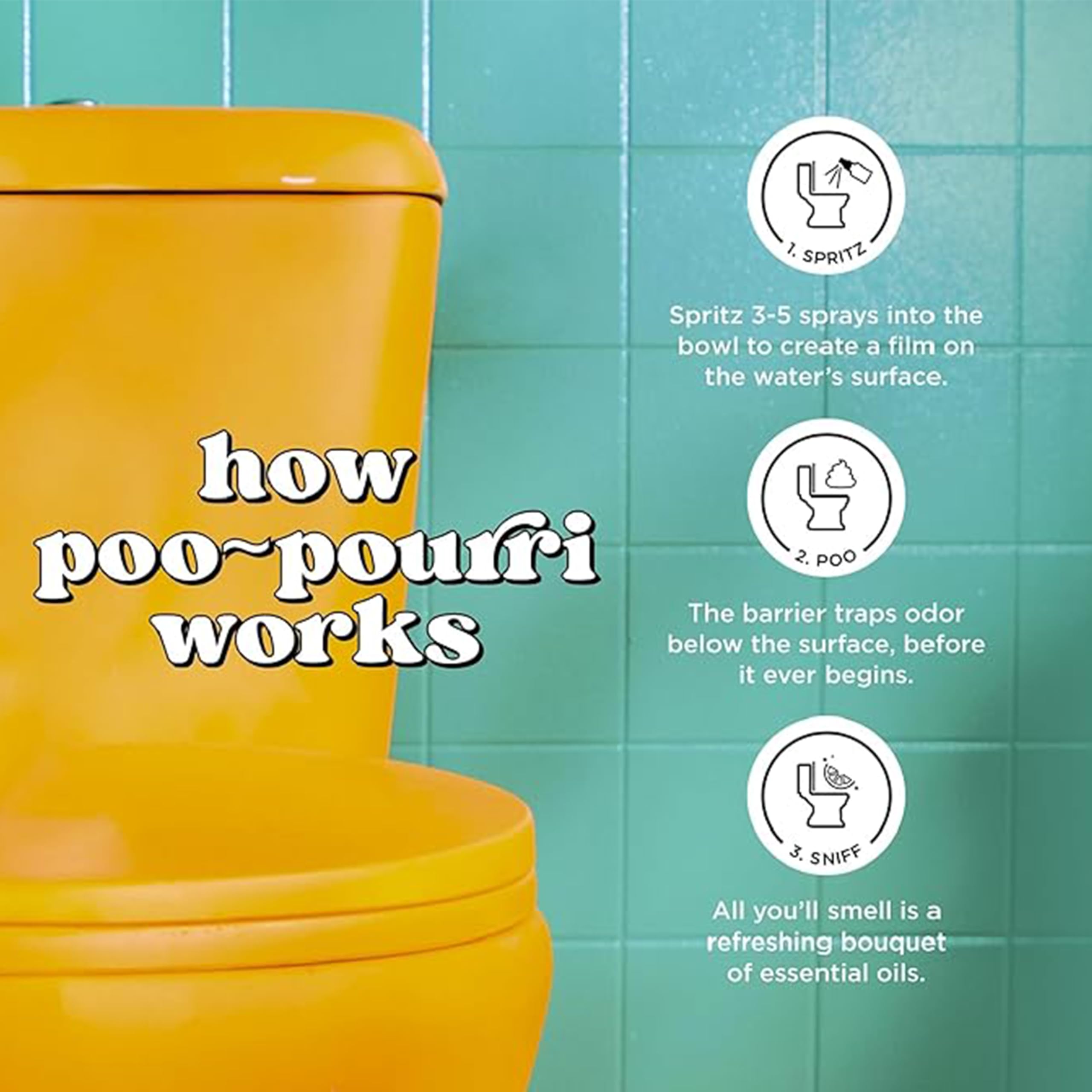 Foto 7 | Spray De Baño Poo-pourri  Melocotones Y Crema  60 Ml  Paquete De 2 - Venta Internacional.