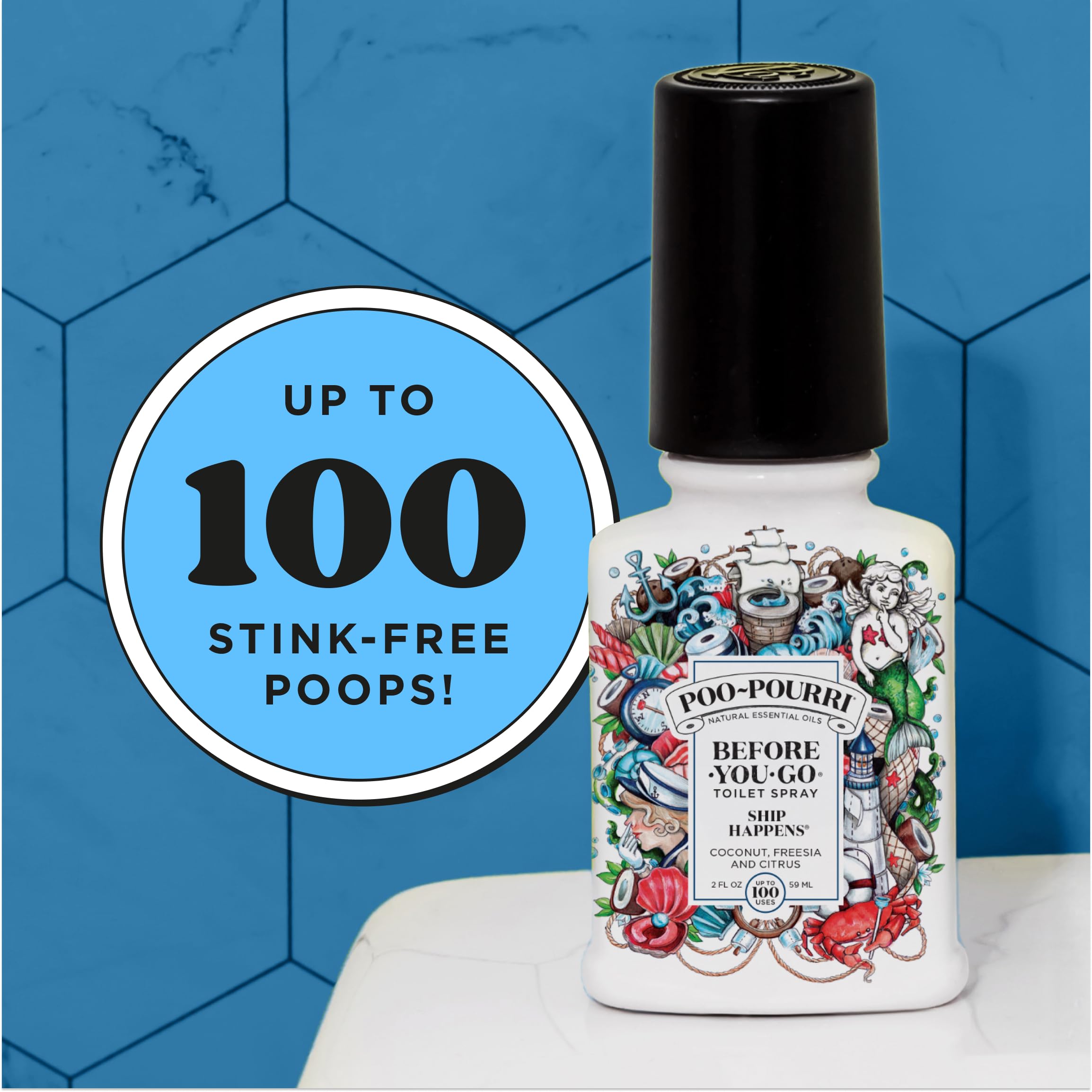 Foto 4 | Spray Higiénico Poo-pourri Before-you-go Ship Happens  60 Ml - Venta Internacional.