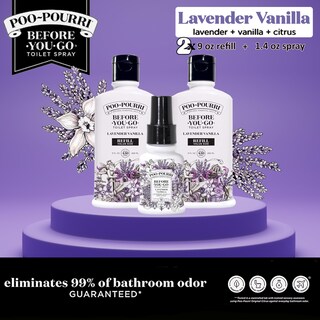Foto 2 | Spray De Baño Poo-pourri Recambio De Lavanda Y Vainilla 265 Ml + 40 Ml - Venta Internacional.