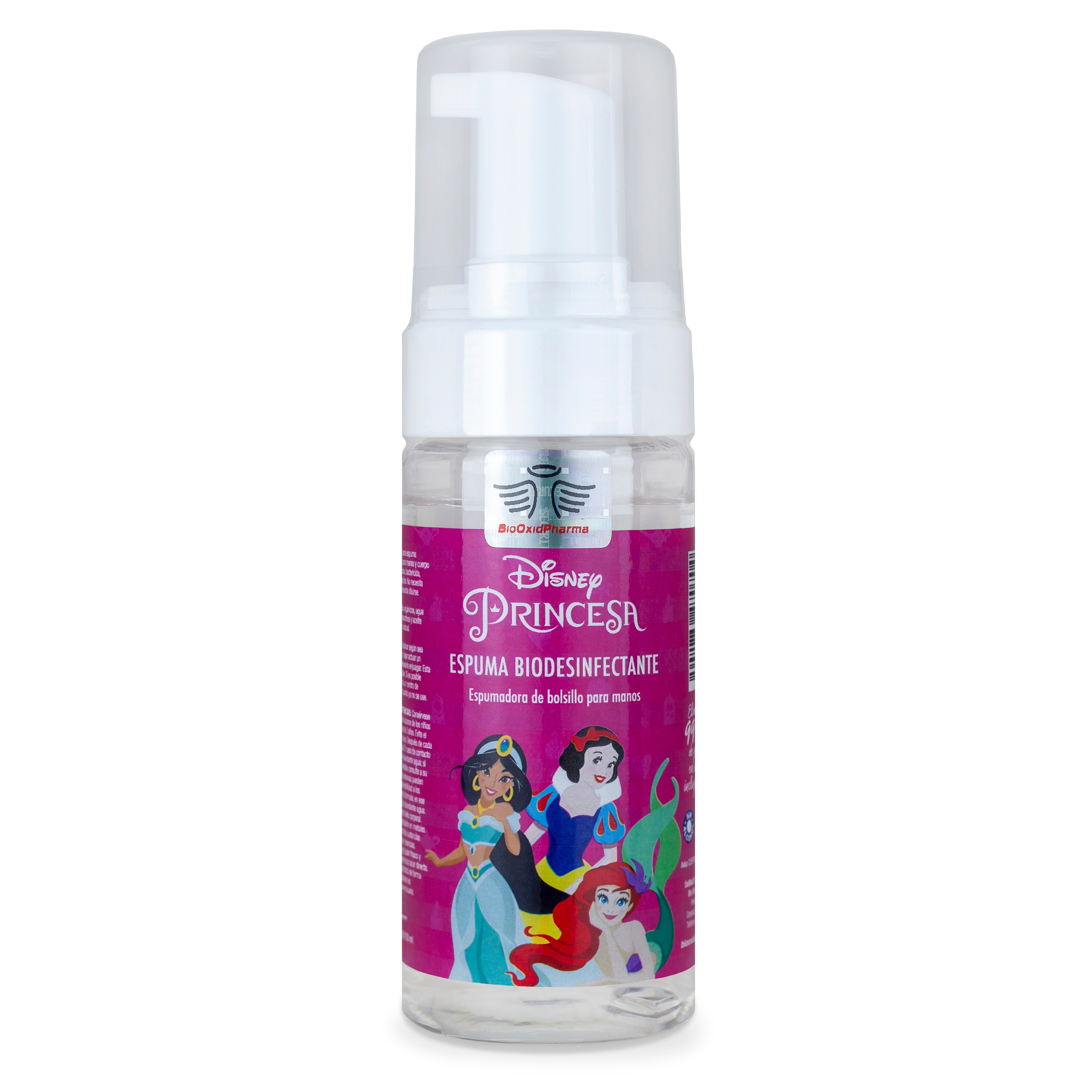 Espuma Bio Desinfectante Para Manos Disney Princesas Color Rosa 110 Ml  Floral 