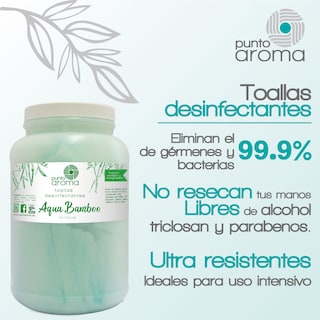 Foto 2 | Toallas Humedas Antibacteriales para Limpiar Punto Aroma color Blanco con 100 Piezas
