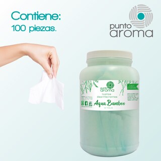 Foto 3 | Toallas Humedas Antibacteriales para Limpiar Punto Aroma color Blanco con 100 Piezas