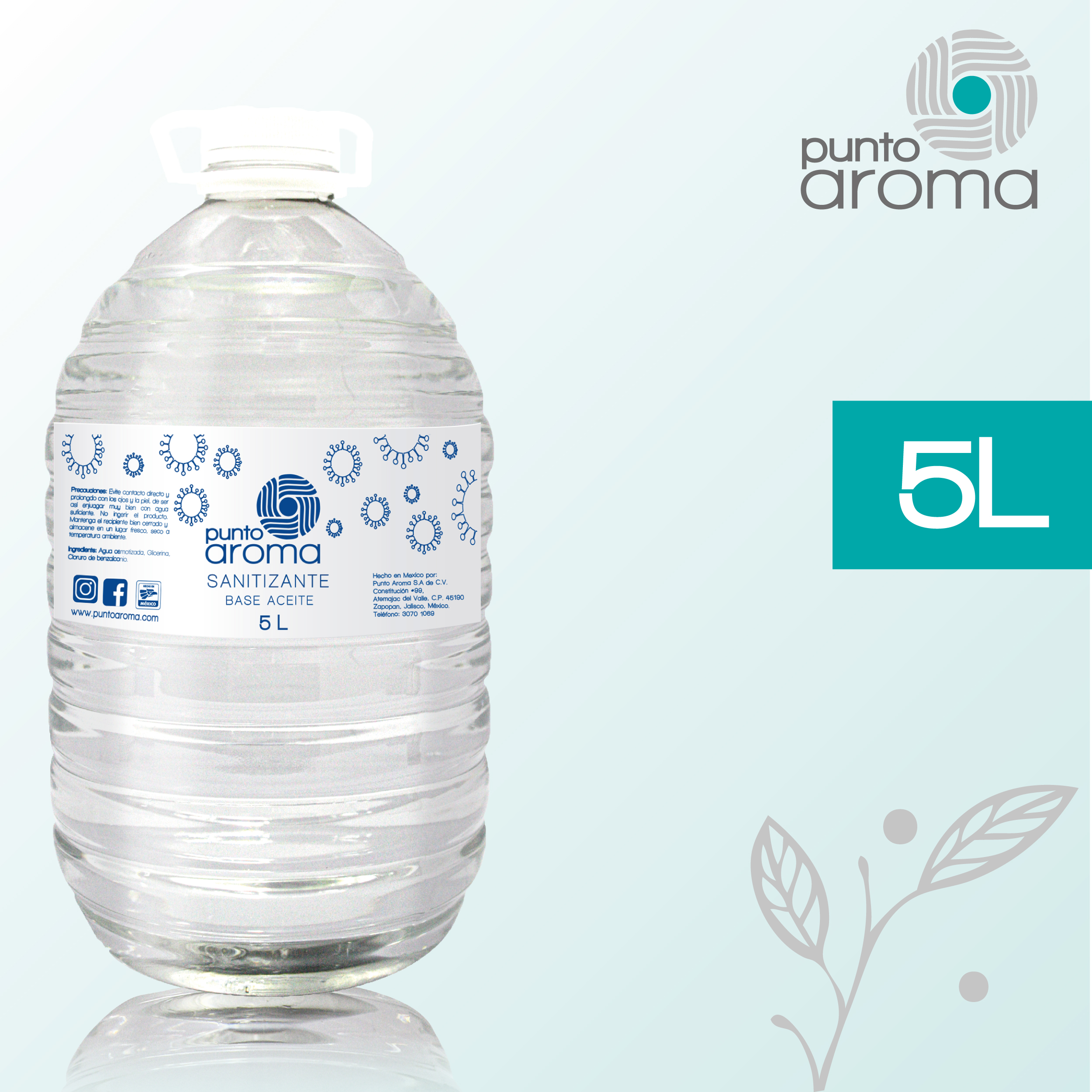 Foto 4 pulgar | Desinfectante Líquido Base Aceite para Pulverizar Punto Aroma Contenido 5l