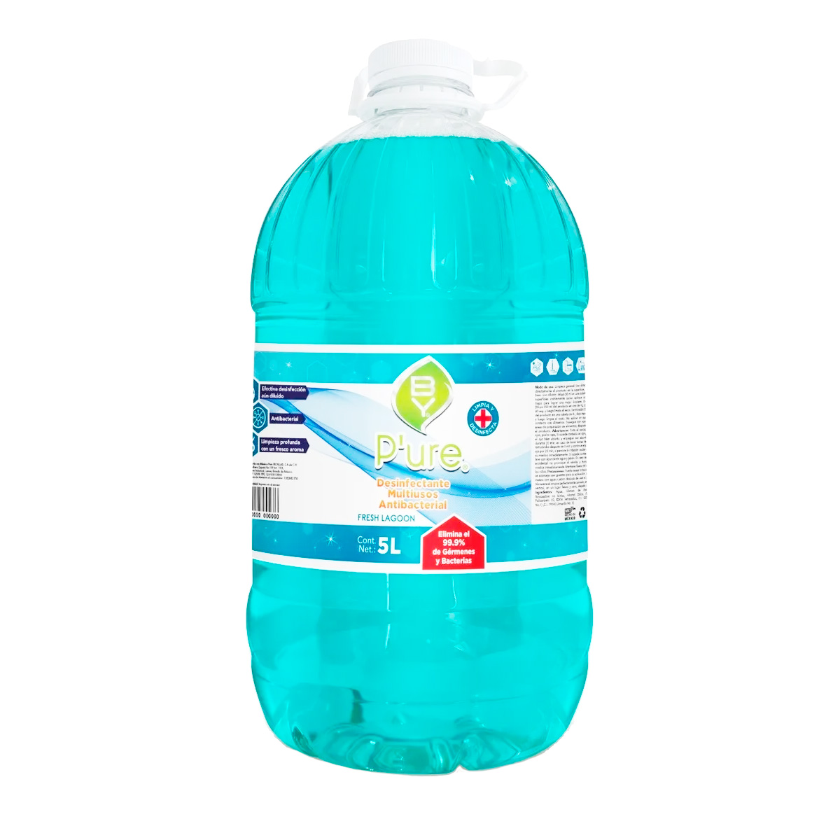 Foto 2 pulgar | Desinfectante Líquido Pure Multiusos Antibacterial Premium 5 L
