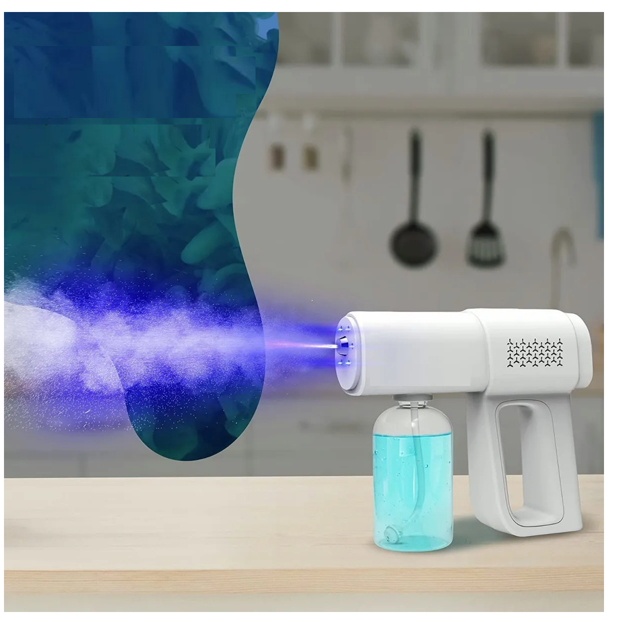 Foto 4 pulgar | Pistola Sanitizante y Desinfectante Eo Safe Imports ESI-501 color Blanco Inalámbrica