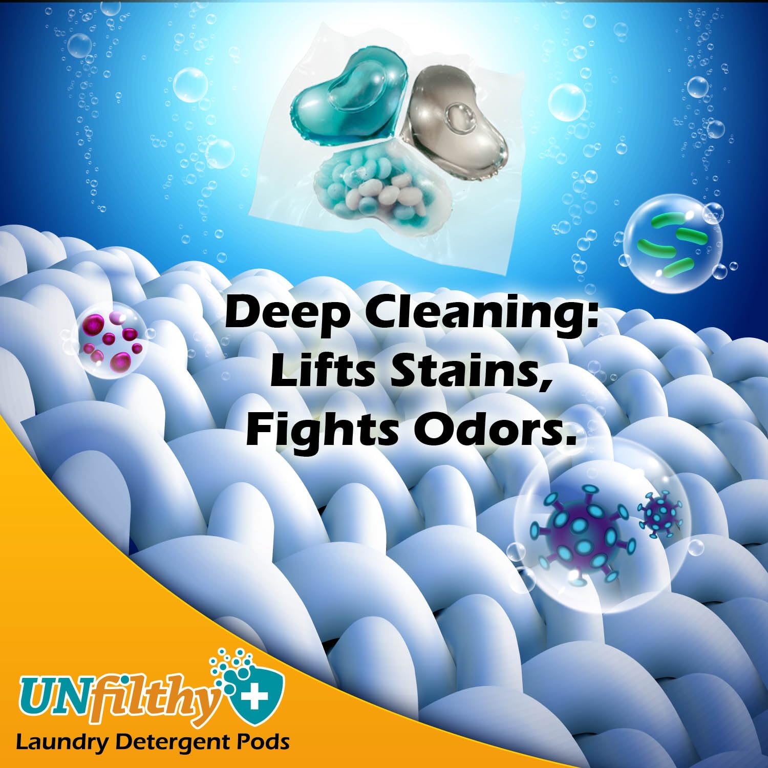 Foto 5 pulgar | Laundry Pacs Unfilthy Concentrated Ocean Breeze (30 Unidades) - Venta Internacional.