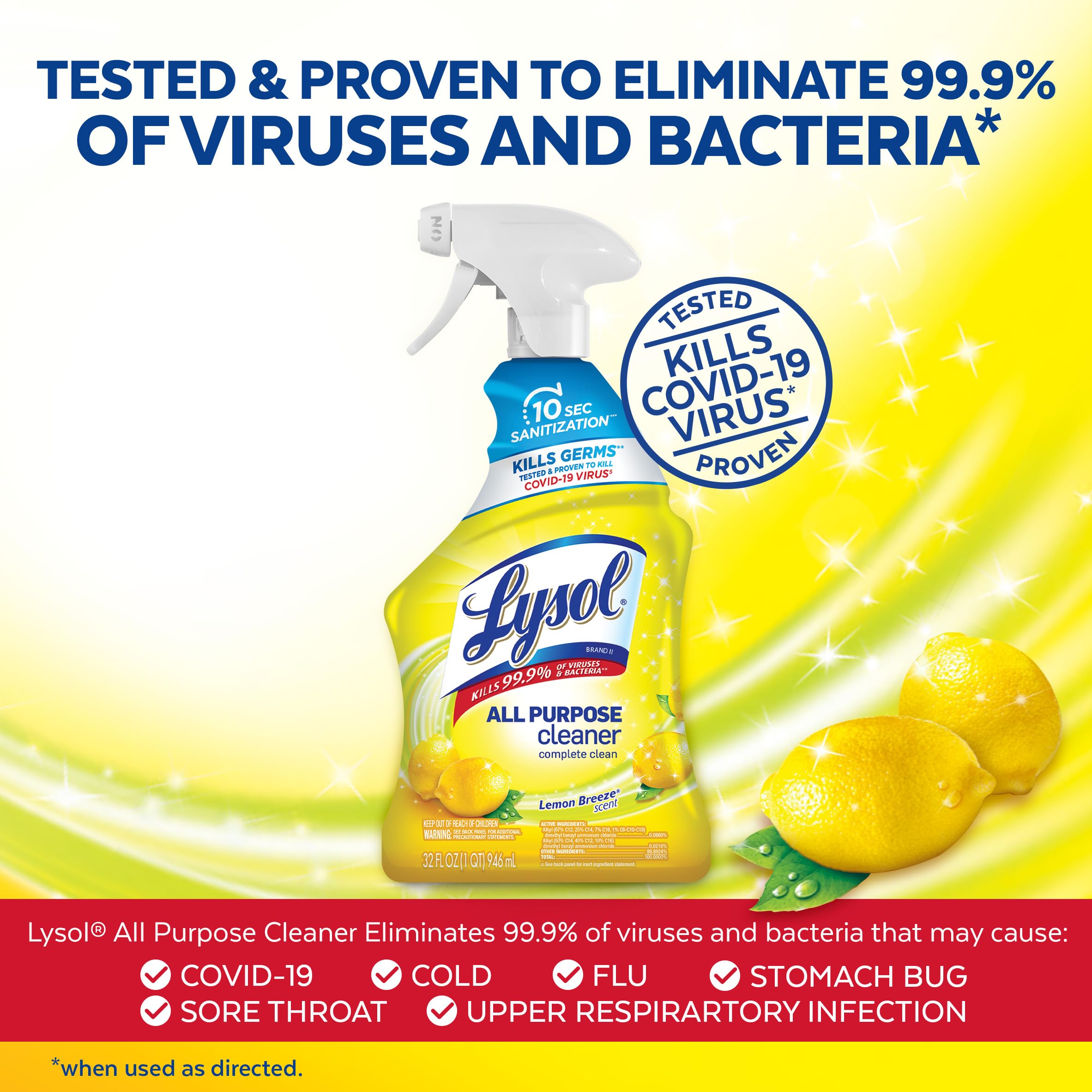 Foto 3 pulgar | Cleaner Lysol, Desinfectante Y Desinfectante Multiusos, 946 Ml - Venta Internacional.