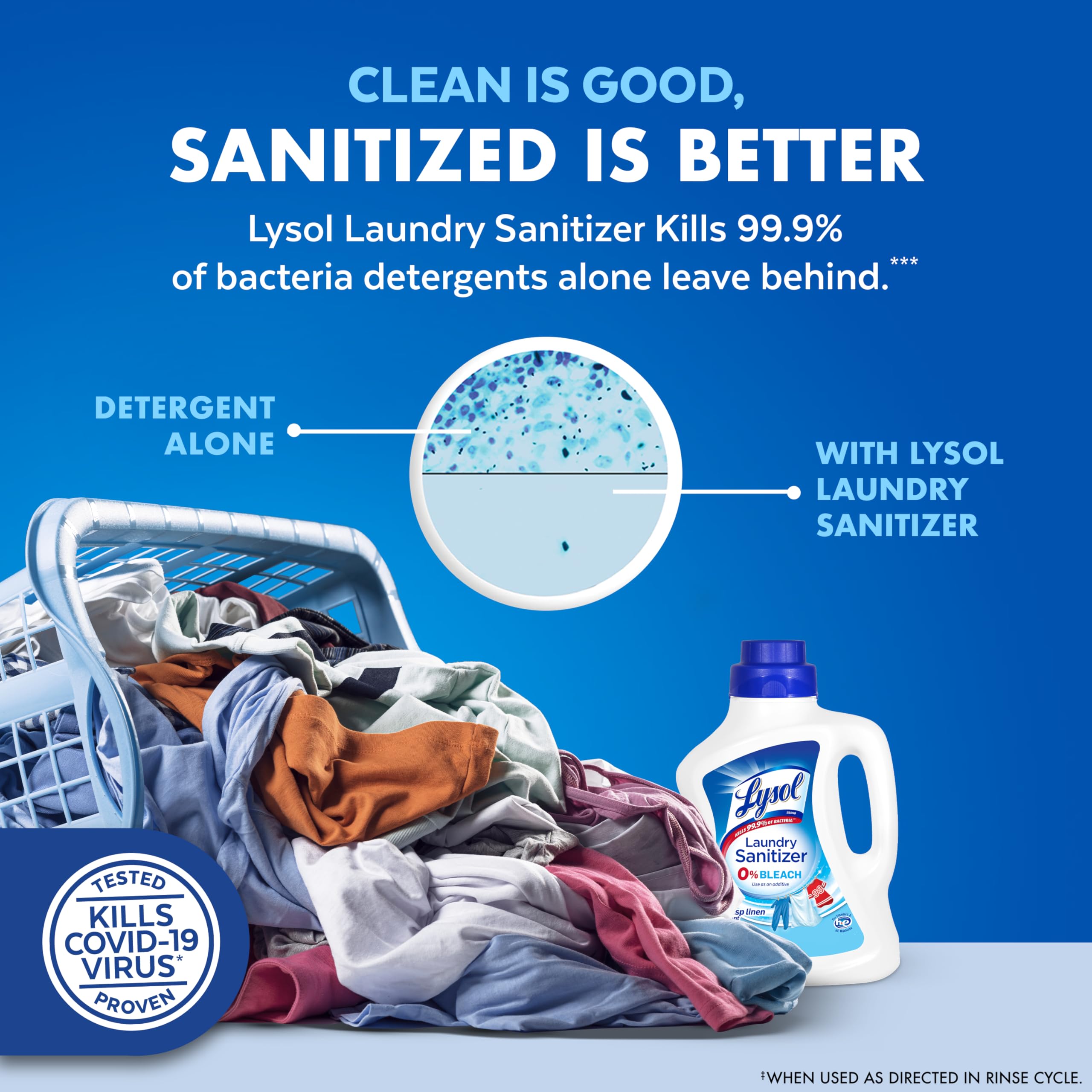 Foto 4 | Desinfectante Para Ropa Y Potenciador De Aromas Lysol Crisp Linen, 2,65 L - Venta Internacional.