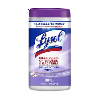 Foto 1 | Toallitas Desinfectantes Lysol Multi-surface Early Morning, 80 Unidades - Venta Internacional.