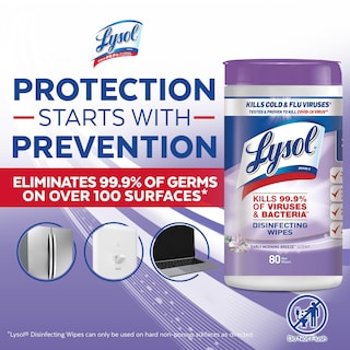 Foto 4 | Toallitas Desinfectantes Lysol Multi-surface Early Morning, 80 Unidades - Venta Internacional.