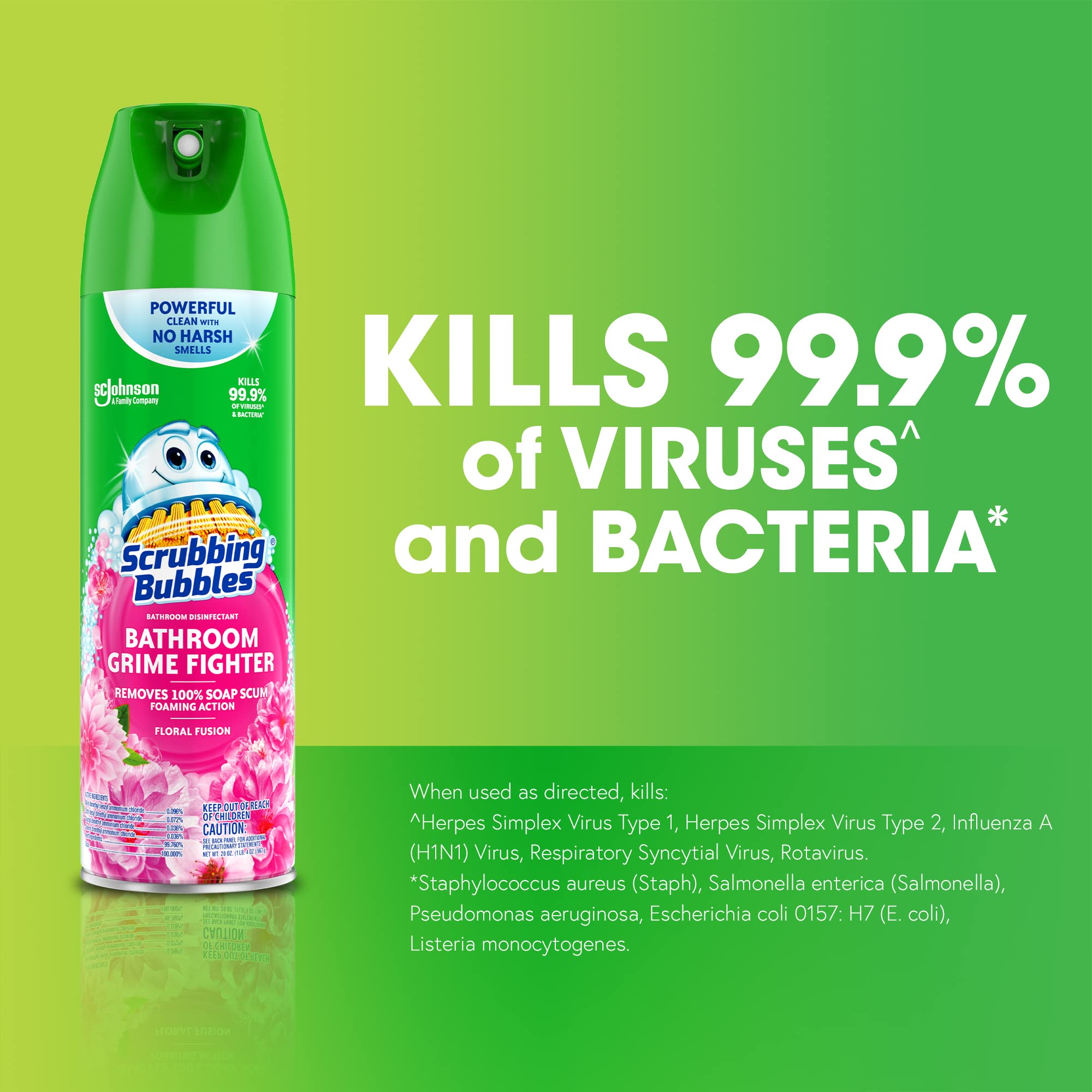 Foto 3 pulgar | Limpiador Scrubbing Bubbles Para Baño, Ducha, 591 Ml, Floral Fusion - Venta Internacional.