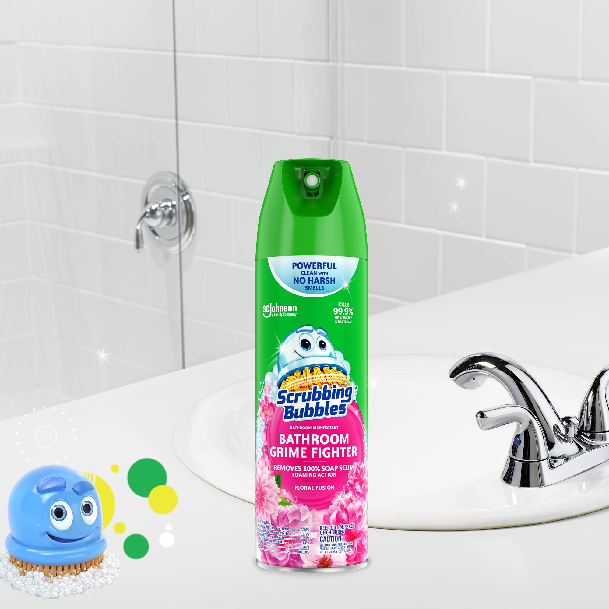 Foto 4 pulgar | Limpiador Scrubbing Bubbles Para Baño, Ducha, 591 Ml, Floral Fusion - Venta Internacional.