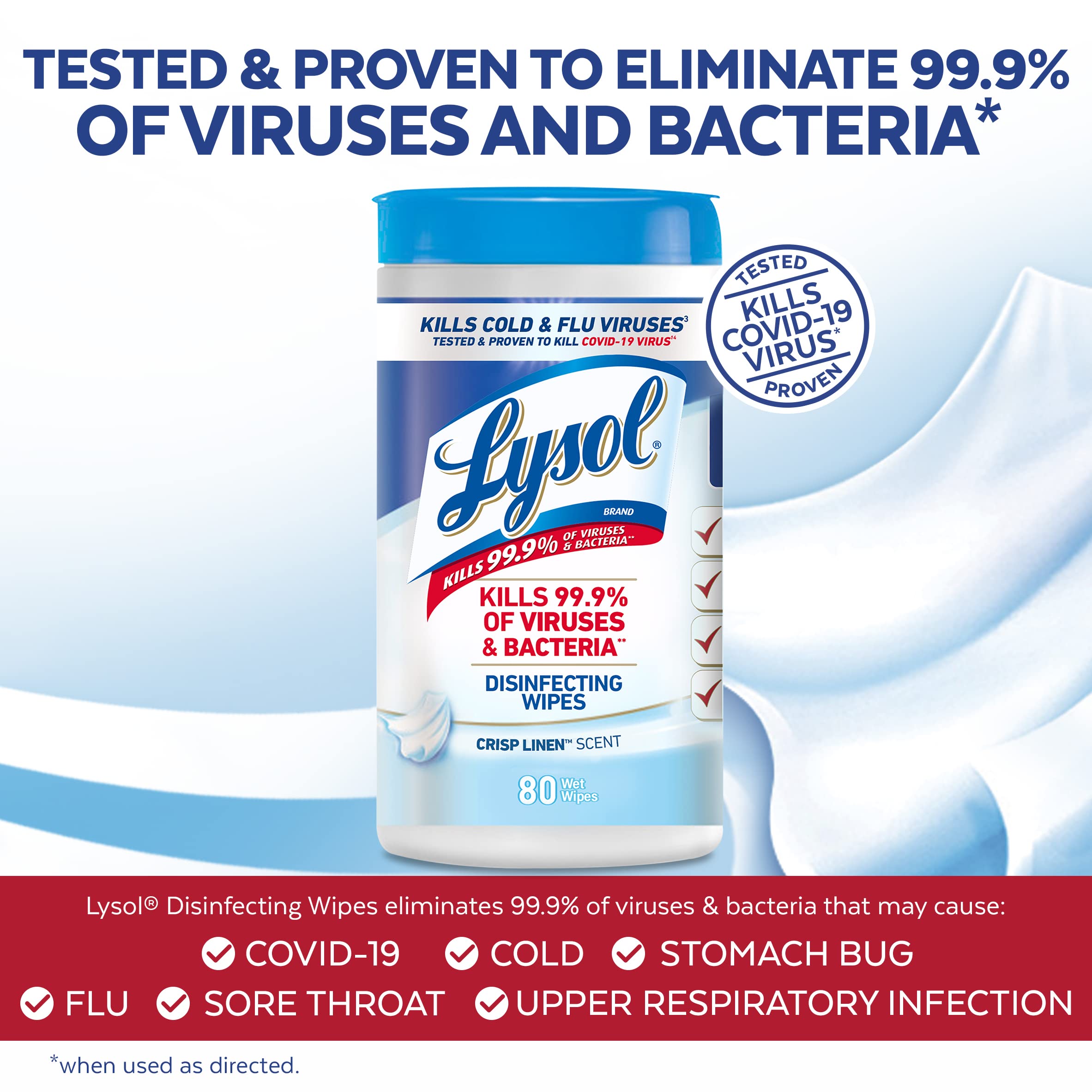 Foto 3 pulgar | Toallitas Desinfectantes Lysol Multisuperficie Antibacterianas, 80 Unidades - Venta Internacional.