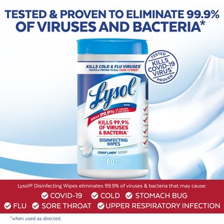 Foto 2 | Toallitas Desinfectantes Lysol Multisuperficie Antibacterianas, 80 Unidades - Venta Internacional.