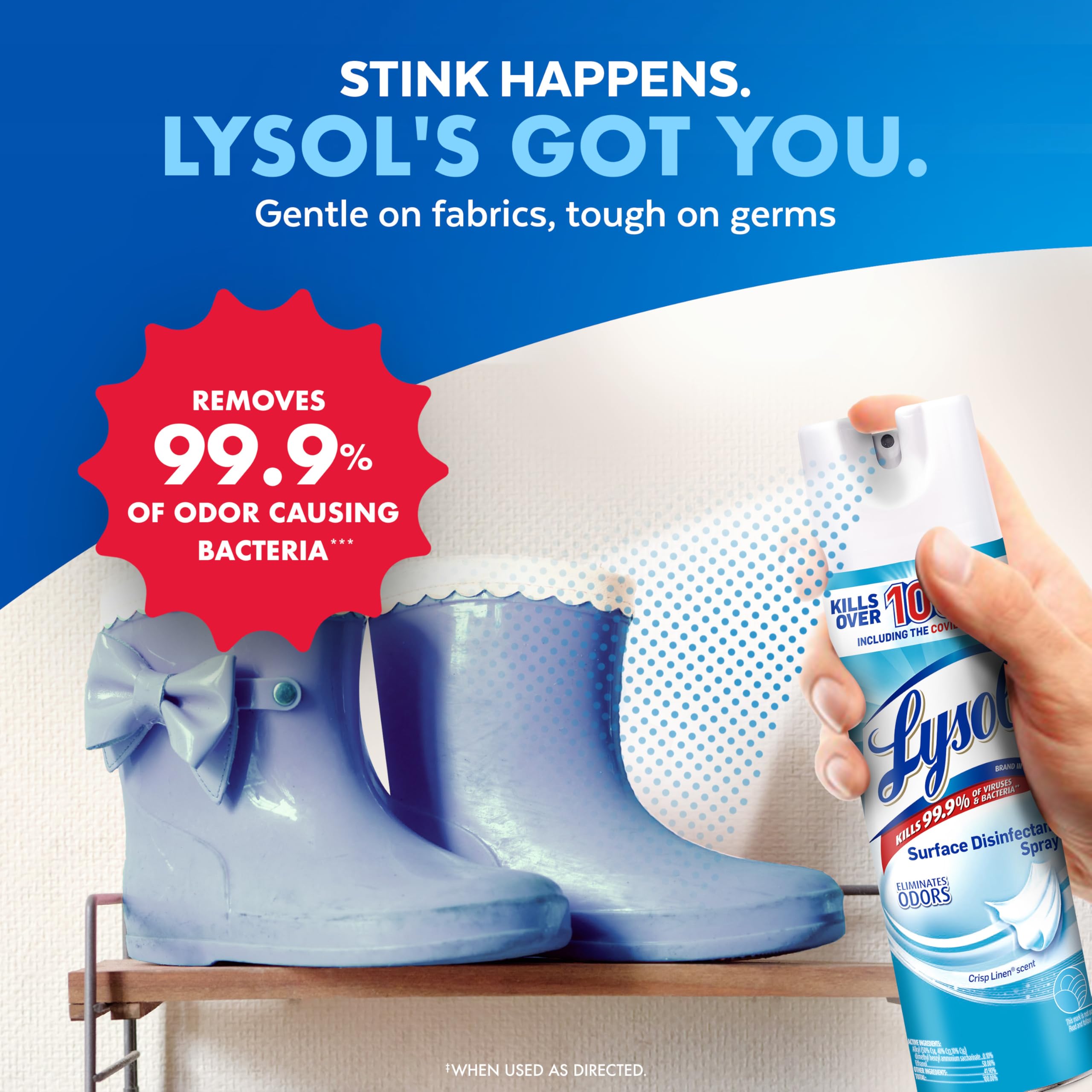 Foto 6 | Spray Desinfectante Lysol Household Cleaning 560 Ml Crisp Linen - Venta Internacional.