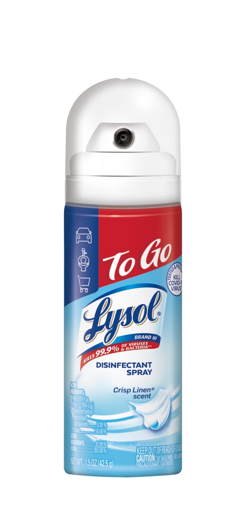 Foto 1 | Spray Desinfectante Lysol To Go Sanitizer 45 Ml Crisp Linen - Venta Internacional.
