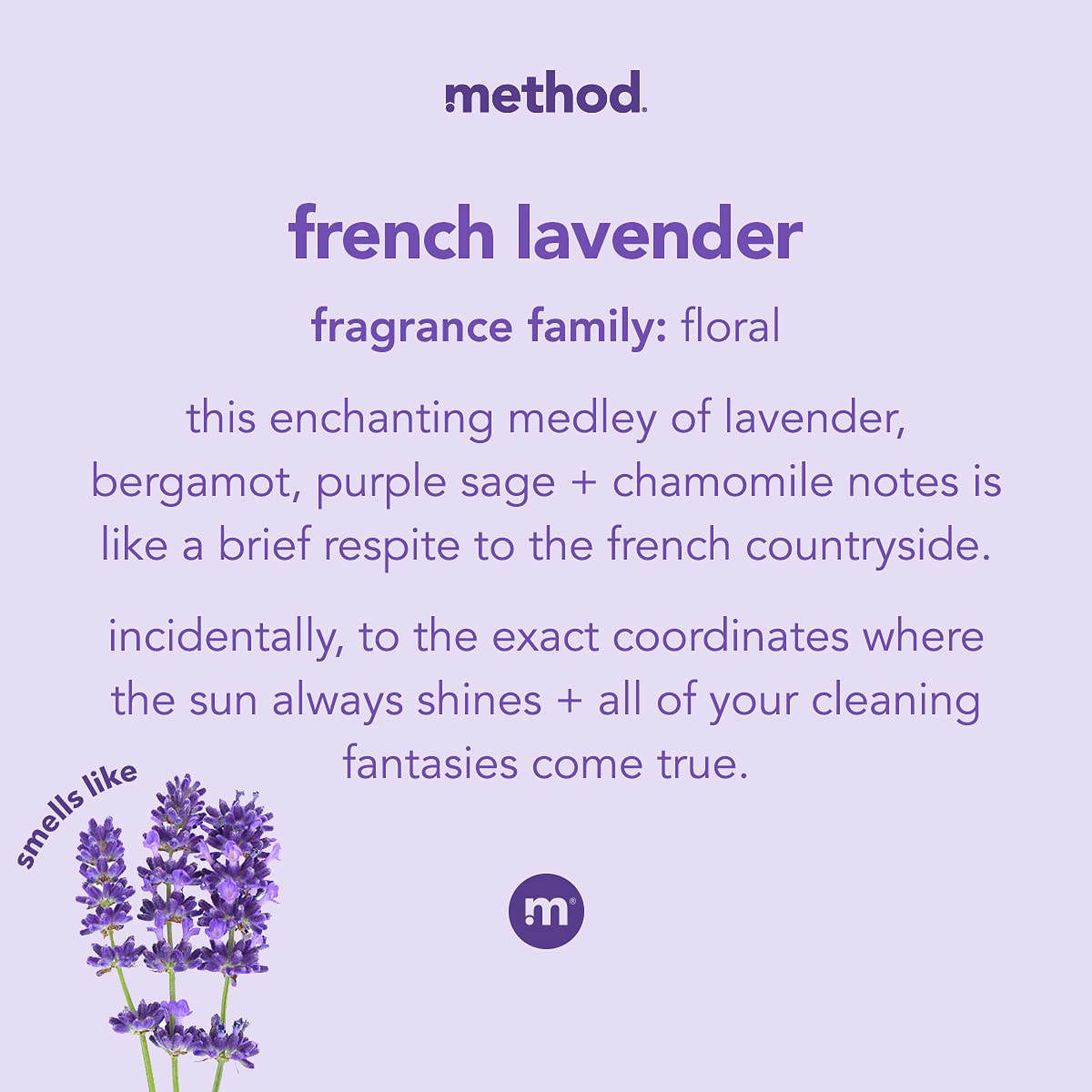 Foto 4 pulgar | Limpiador Multiusos En Aerosol Method French Lavender  800 Ml (paquete De 4) - Venta Internacional.