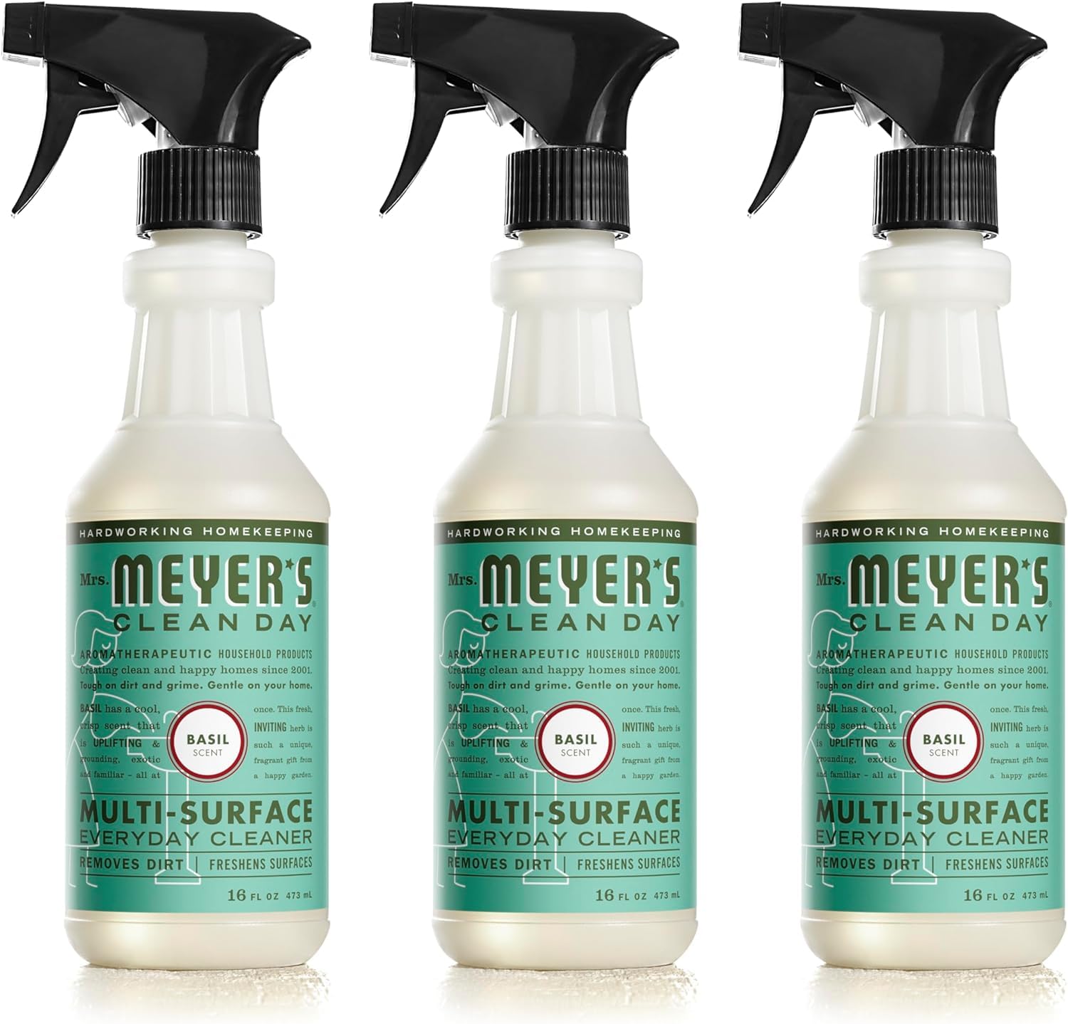 Foto 2 pulgar | Spray Limpiador Multiusos Mrs. Meyer's Clean Day Basil 500 Ml X 3 - Venta Internacional.