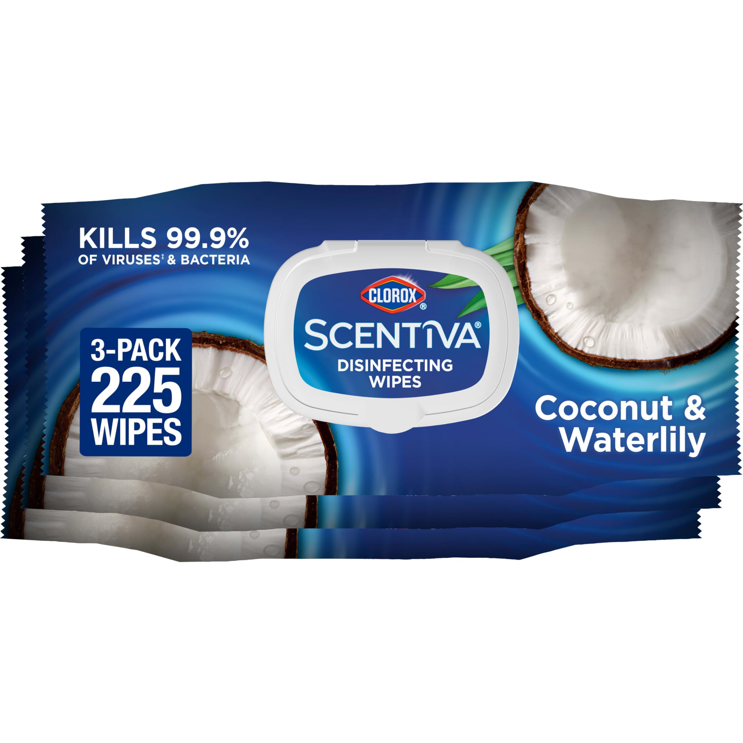 Foto 1 | Toallitas Limpiadoras Clorox Scentiva Pacific Breeze & Coconut 75x3 - Venta Internacional.