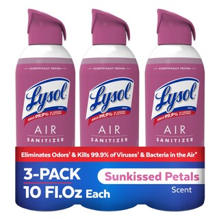 Foto 1 | Spray Desinfectante De Aire Lysol Sunkissed Petals Scent 300 Ml X3 - Venta Internacional.