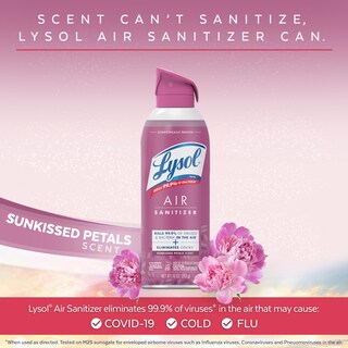 Foto 2 | Spray Desinfectante De Aire Lysol Sunkissed Petals Scent 300 Ml X3 - Venta Internacional.
