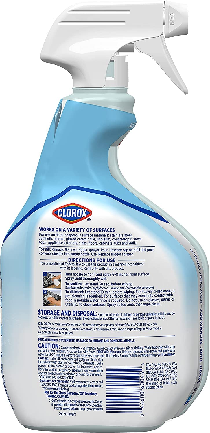 Foto 3 | Limpiador Desinfectante En Aerosol Clorox  Multiusos  32 Ml  Paquete De 2 - Venta Internacional.