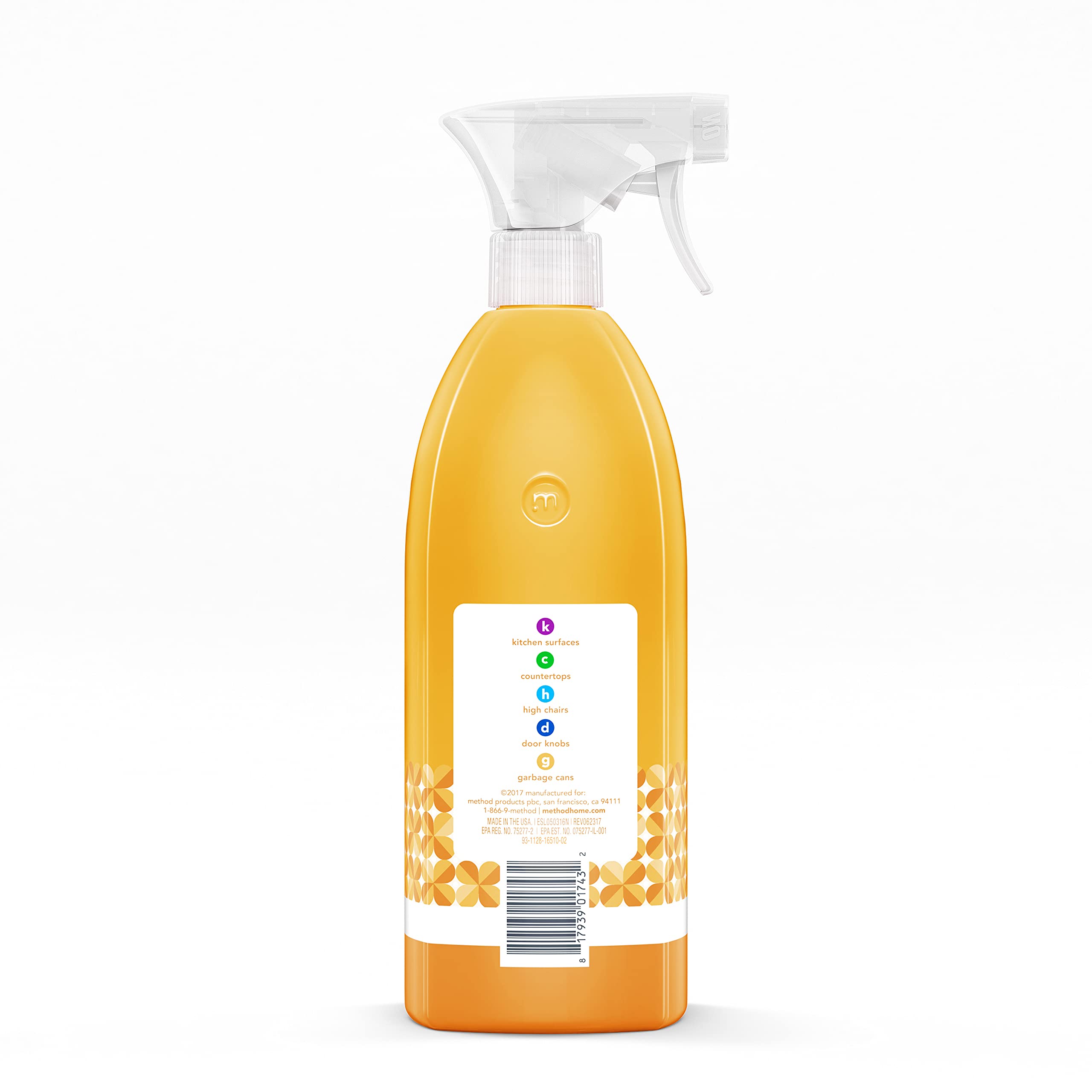 Foto 3 pulgar | Limpiador Multiusos Antibacteriano En Aerosol Method Citron 800 Ml - Venta Internacional.