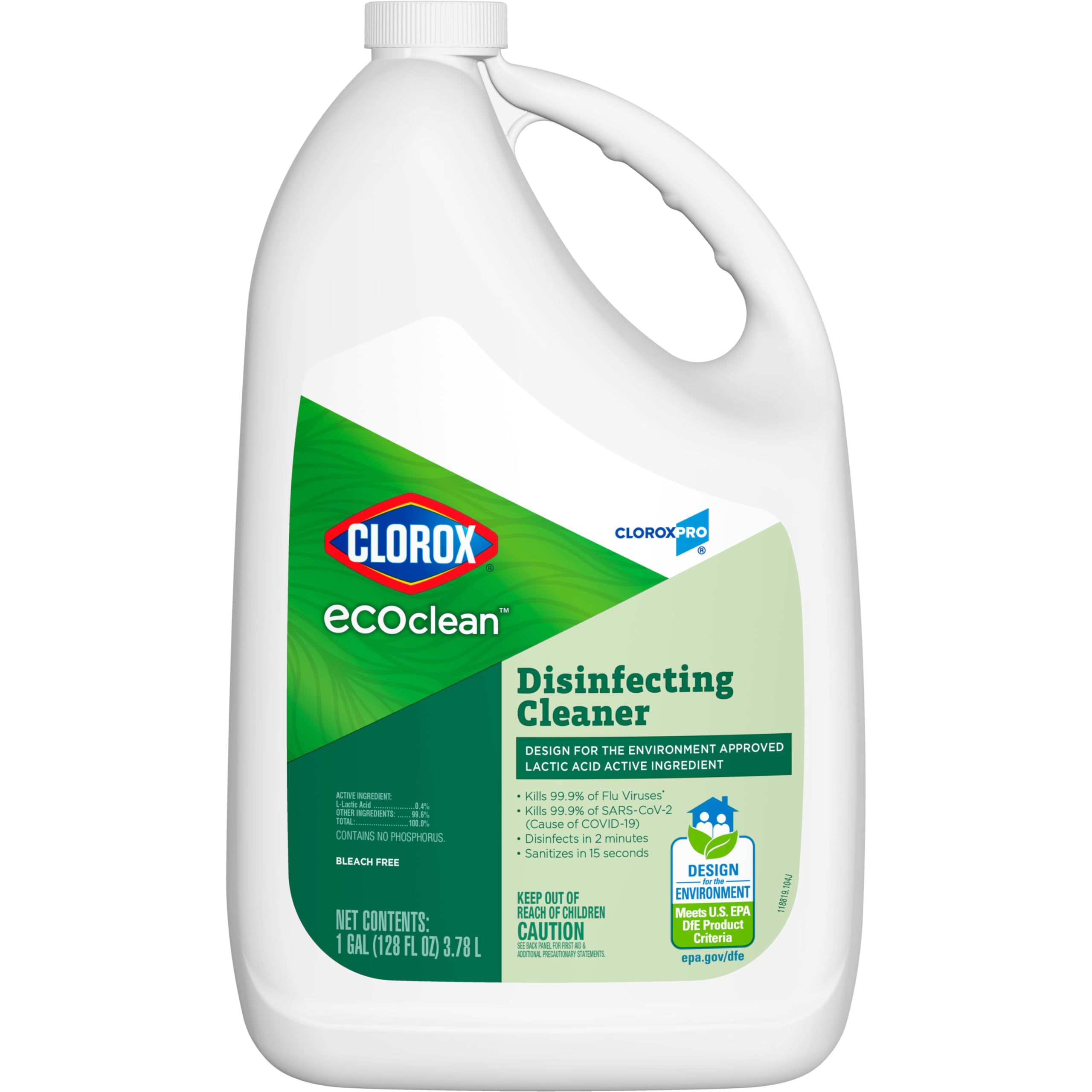 Foto 2 pulgar | Recambio De Limpiador Desinfectante Clorox Cloroxpro Ecoclean 3.8l - Venta Internacional.