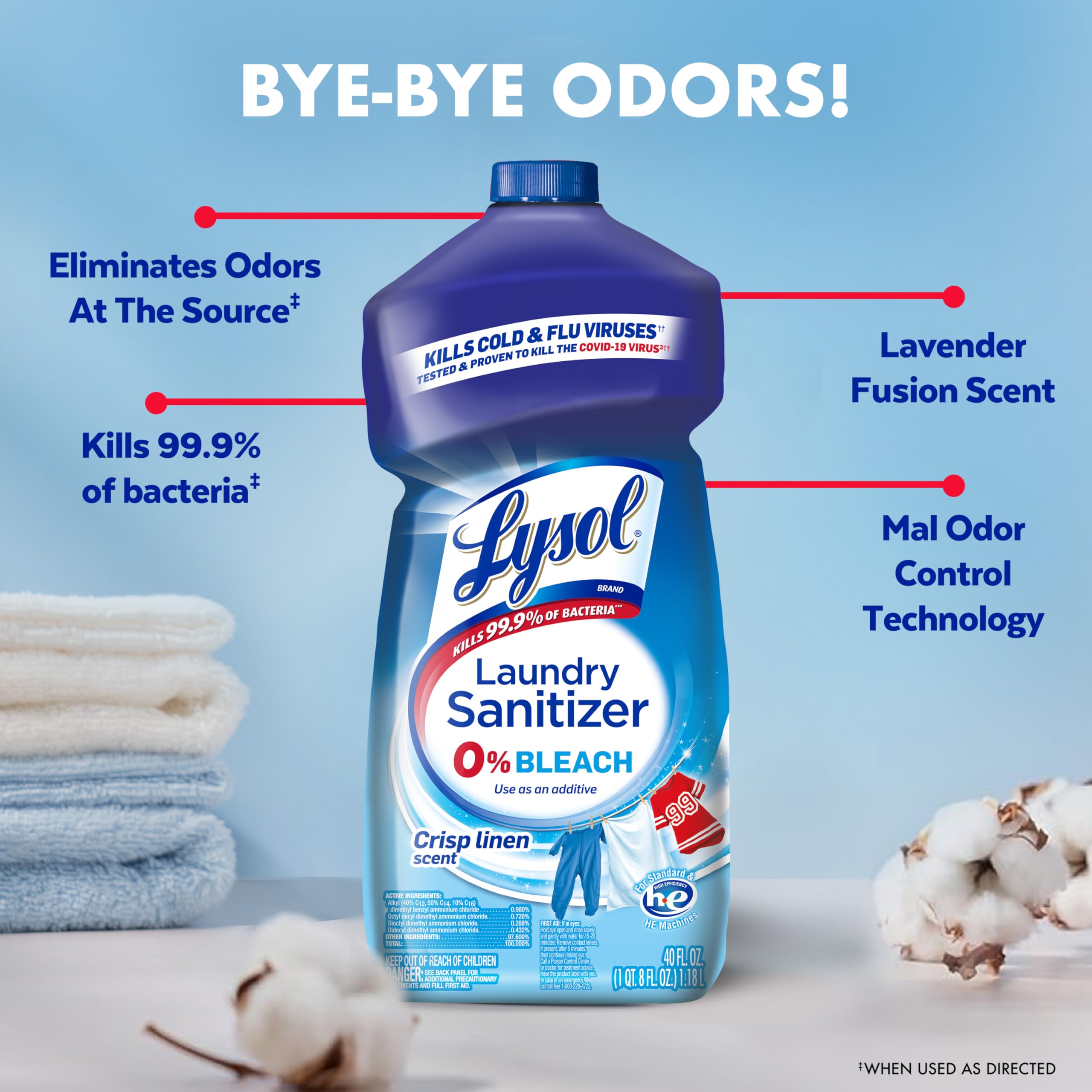 Foto 5 pulgar | Desinfectante Para Ropa Lysol  1.18 L (paquete De 4) - Venta Internacional.