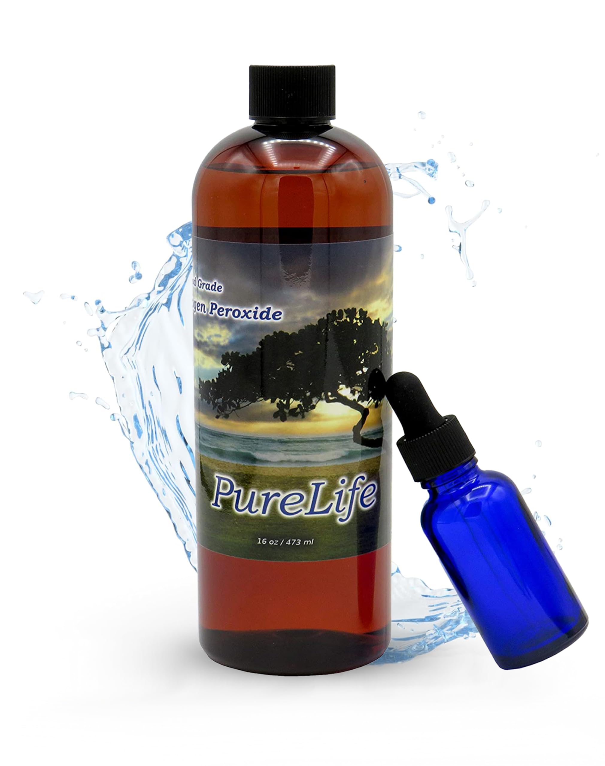 Foto 2 pulgar | Peróxido De Hidrógeno Purelife 12% Apto Para Uso Alimentario  480 Ml Con Gotero - Venta Internacional.