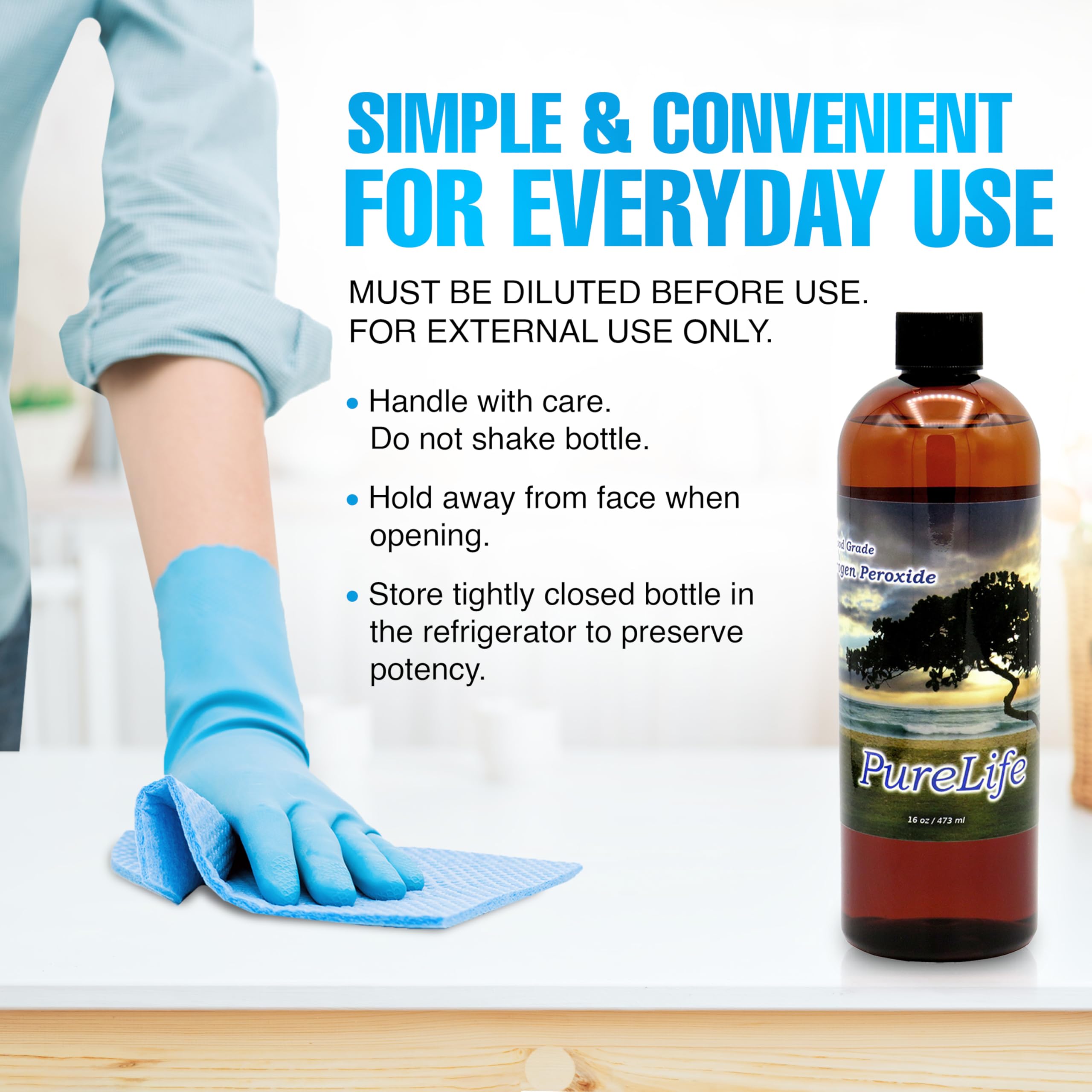 Foto 6 pulgar | Peróxido De Hidrógeno Purelife 12% Apto Para Uso Alimentario  480 Ml Con Gotero - Venta Internacional.