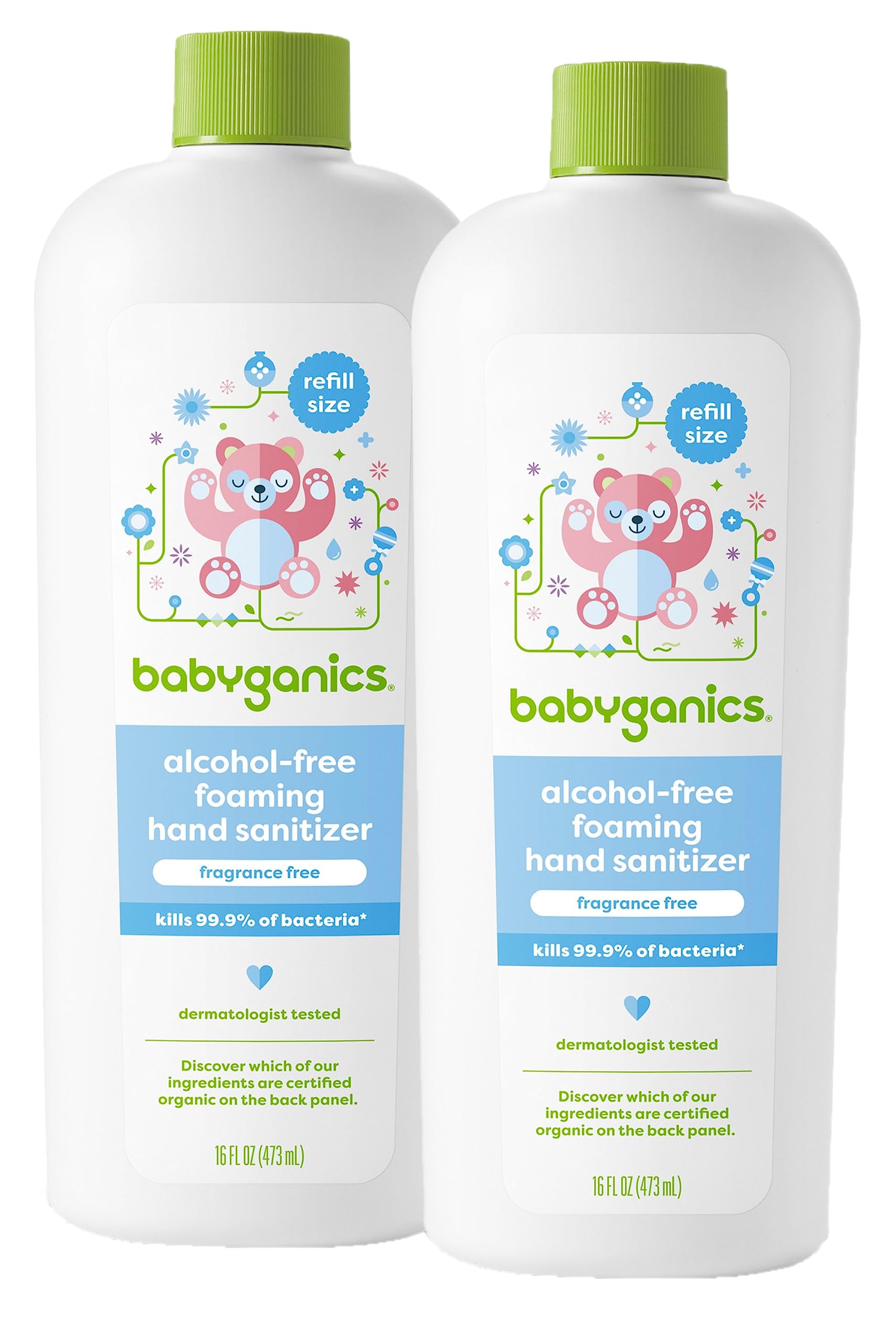 Foto 2 pulgar | Recambio De Desinfectante Para Manos Babyganics Sin Alcohol  473 Ml (paquete De 2) - Venta Internacional.