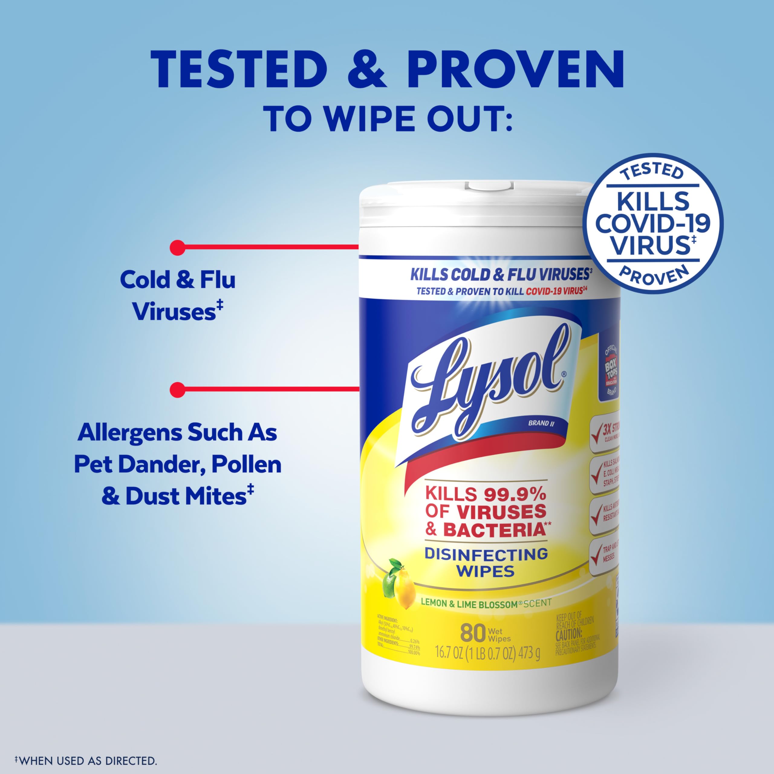 Foto 3 pulgar | Toallitas Desinfectantes Lysol Multi-surface Cleaning 240 Unidades - Venta Internacional.