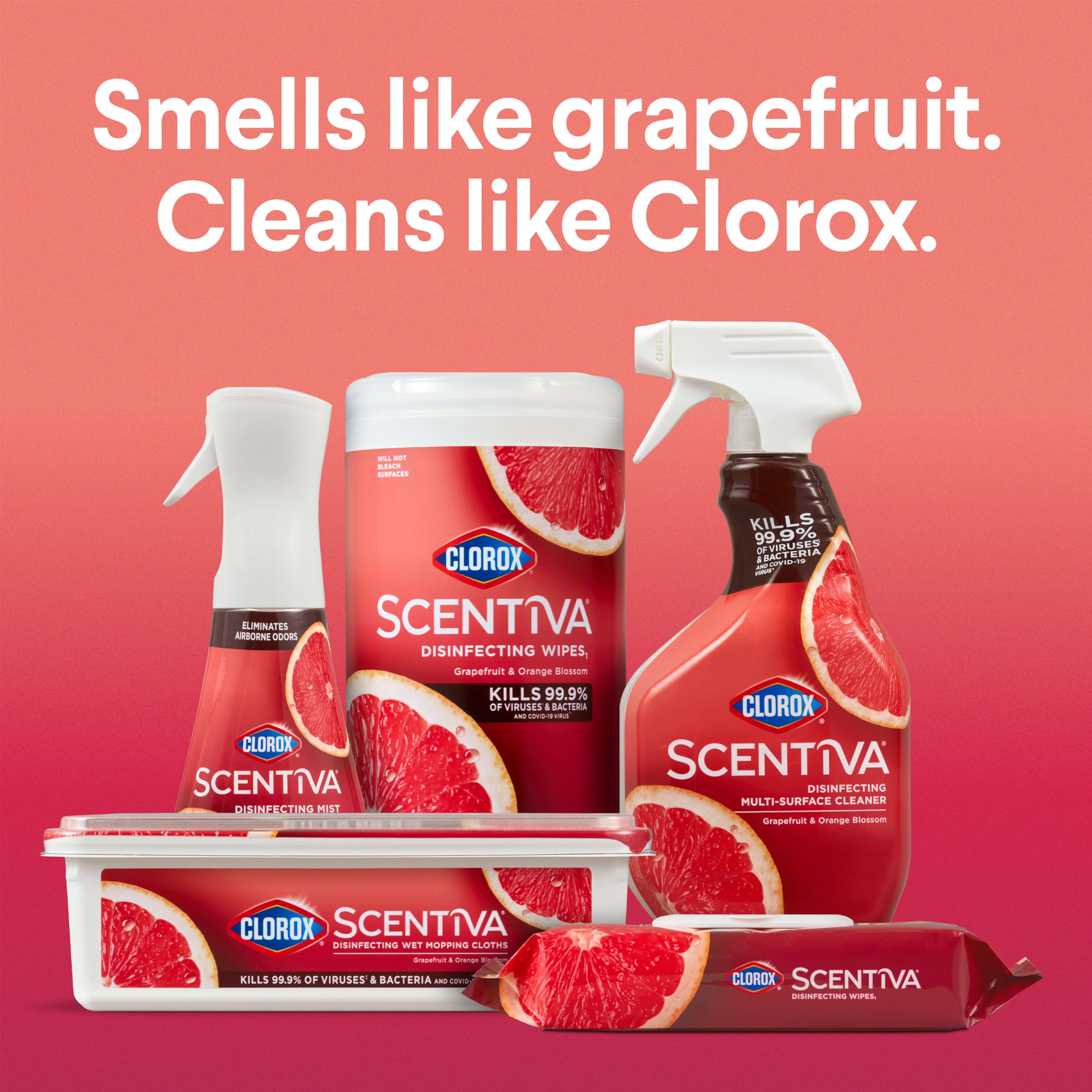 Foto 7 pulgar | Bruma Desinfectante Clorox Scentiva Grapefruit 473 Ml Con Recarga - Venta Internacional.