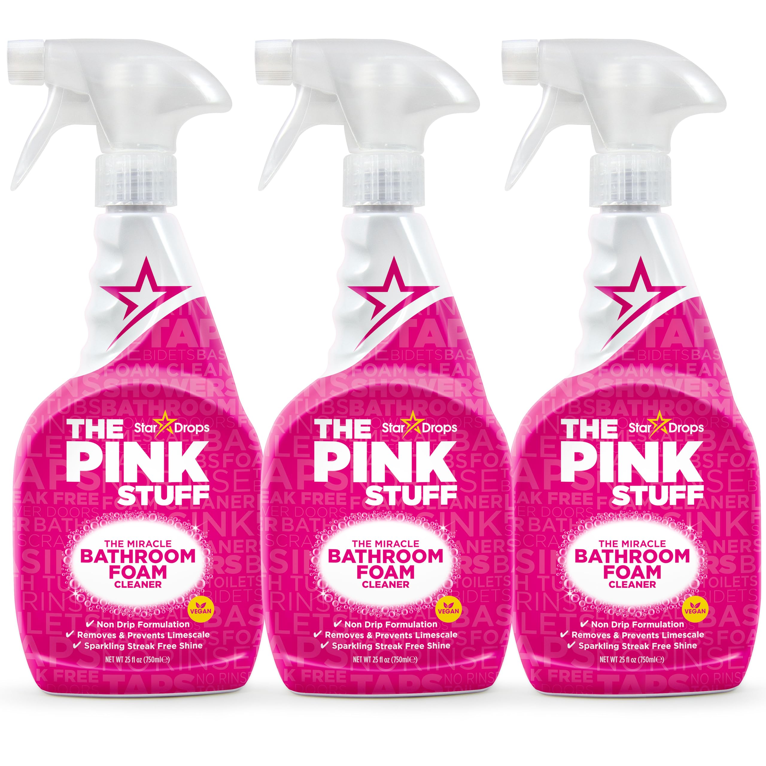 Foto 2 pulgar | Limpiador De Espuma Para Baño Stardrops The Pink Stuff  750 Ml  Paquete De 3 - Venta Internacional.