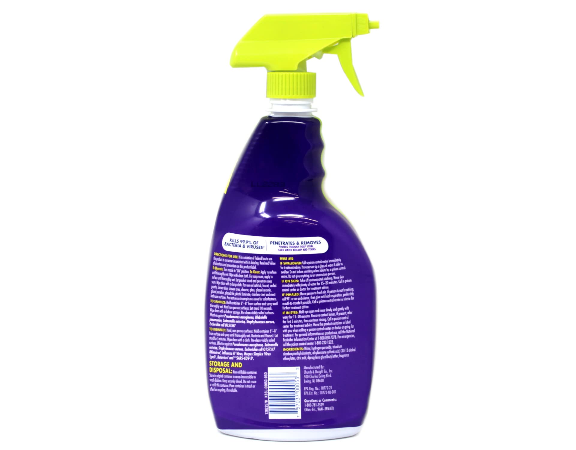 Foto 6 pulgar | Limpiador De Baño En Aerosol Oxiclean Fresh Scent 946 Ml - Venta Internacional.