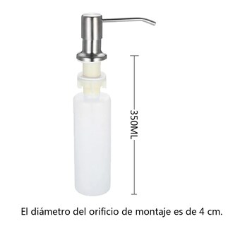 Foto 2 | Dispensador de Jabón Acero Inoxidable