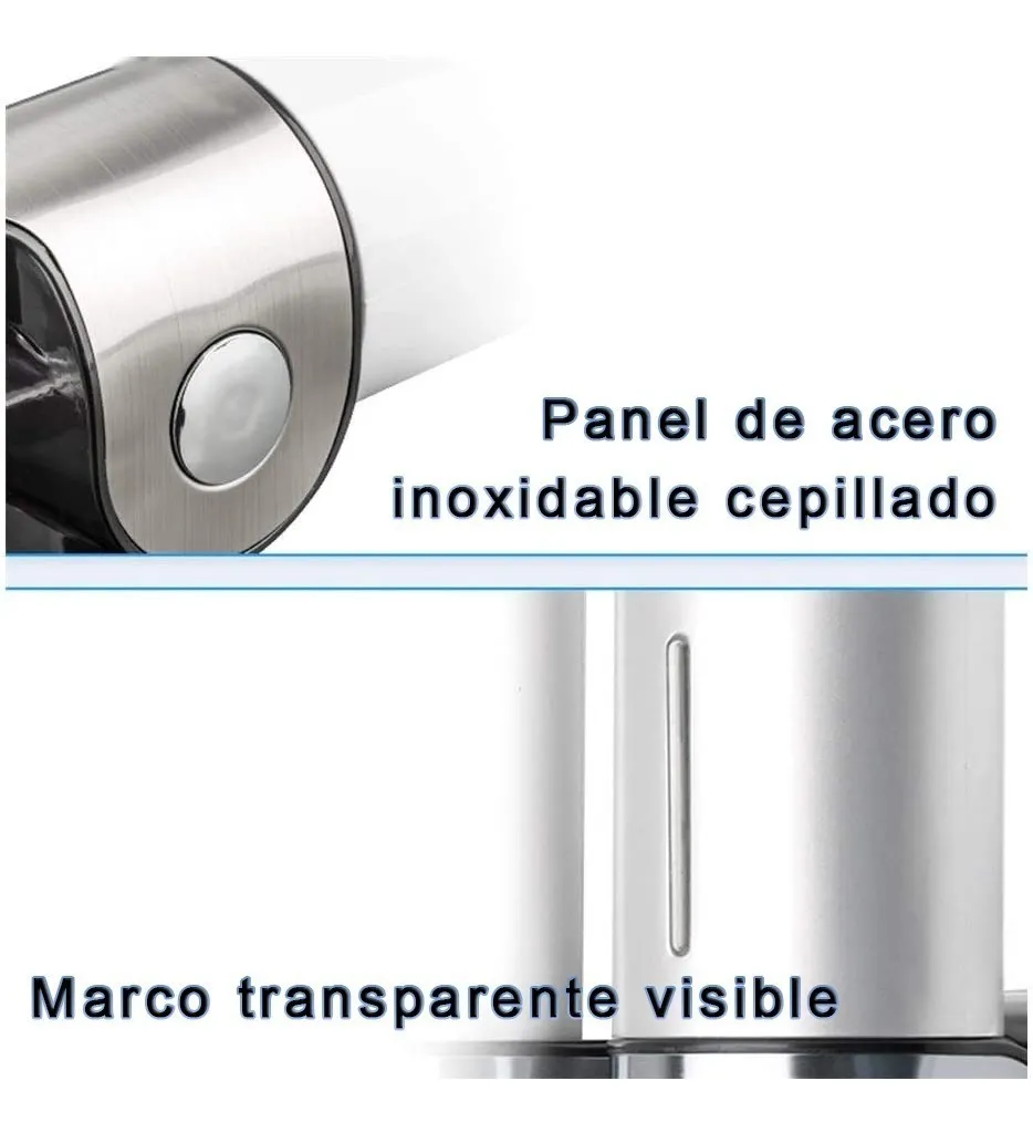 Foto 4 pulgar | Dispensador de Jabón Loción Malubero color Plateado de 500 ml