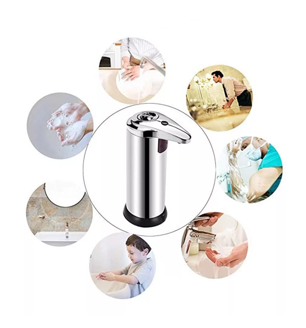Foto 4 pulgar | Dispensador de Jabón Automático BELUG de Acero Inoxidable 280 ml Plateado
