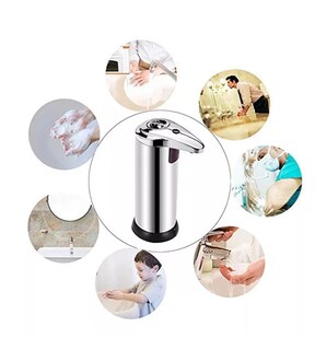 Foto 3 | Dispensador de Jabón Automático BELUG de Acero Inoxidable 280 ml Plateado