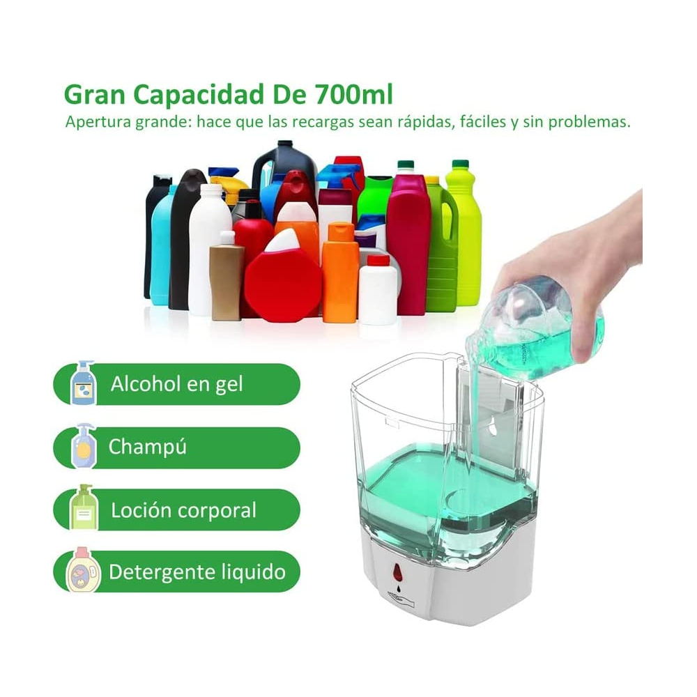 Foto 3 pulgar | Dispensador Automático de Jabón Belug color Blanco de 700 ML