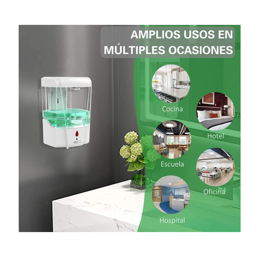 Foto 5 | Dispensador Automático de Jabón Belug color Blanco de 700 ML